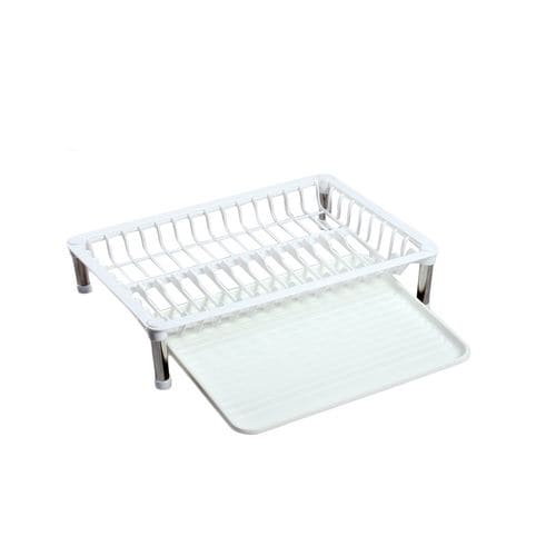 White Cloud Dish Drainer Rack, 3 In 1 Kitchen Sink Drying Rack, Washing Holder Basket Organizer With Tray, Multifunction Dish Rack, New Utensils Cutlery Organizer White Cloud Dish Drainer Rack, 3 In 1 Kitchen Sink Drying Rack, Washing Holder Basket Organizer With Tray, Multifunction Dish Rack, New Utensils Cutlery Organizer